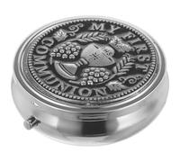 LIFKOME Holy Cup 5 Pcs Zinc Alloy Jewelry Boxes Retro Jewelry Case Decorative Storage Boxes Easy Open and Close Mechanism Appearance Beautiful Design for Dressing Table and Backpack