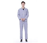LIFKOME Hospital Pajamas Adult Patient Cotton Long Sleeve Clothing for Bedridden Patients for Hospital Home Wear Checked Pyjamas for Women
