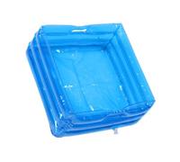 LIFKOME Inflatable Collapsible Foot Bath Basin Portable Soaking Tub for Feet Pedicure Massage Multipurpose Pool Wash Bucket for Travel Camping Outdoor Use Blue