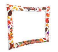 LIFKOME Inflatable Selfie Frame PVC Photo Booth Prop for Thanksgiving Fall Party Lightweight Portable Harvest Theme Decoration Easy to Inflate and Deflate Autumn Festival