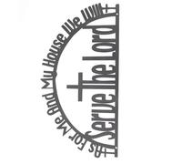 LIFKOME Inspirational Metal Wall Bible Scriptures Decor Faith-based Wall Hanging Ornament for Home Living Bedroom