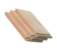 LIFKOME Interactive Cat Corrugated Cardboard Cat Scratcher with Triangular Design and Six Usable Sides Compact Indoor Scratching Board to Protect Furniture and Engage Kittens
