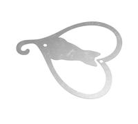LIFKOME Iron Cartoon Cat Pendant Garden Fence Hanging Decor Adorable Outdoor Indoor Wall Hanging Ornament for Porch Living Cat Lover Single Without Lanyard