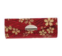 LIFKOME Japanese Style Vintage Lipstick Case Portable Lipstick Organizer with Mirror Button for Convenient Storage for Handbag and Travel Use