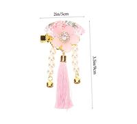 LIFKOME Japanese Tassel Hairpin for Elegant Side Clips with Flower and Fan Design Lightweight Traditional Hair Accessories for Weddings Parties Cosplay and Everyday Fashion
