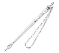 LIFKOME Jewish Bible Reading Pointer Tool Metal Finger Pointer with Chain for Torah Reading Elegant Design for Bar Mitzvah and Gift Giving Silver Onion Head