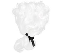 LIFKOME Judge Wig Cosplay Wig Prop Roleplay Costume Wig for Performance Judge Cosplay Wig Judge Cosplay Supplies Mens Costumes Judges Wearing Wigs Decorative Wig White Plastic