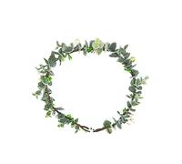 LIFKOME Leaf Garland Headband Green Crowns Women Hairband Wedding Tiaras for Bride Bridal Headband Flower Garland Wreaths Head Band Woman
