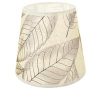 LIFKOME Leaf Table Lamp Shade E27 Fabric Cover with Metal Frame, Modern Small Lampshade for Bedroom and Living Room, Decorative and Minimalist Design