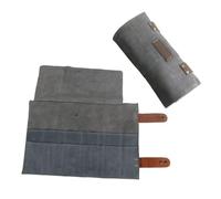 LIFKOME Leather Barber Scissor Bag Slots Hairdressing Tool Organizer Pouch Design for Salon Professionals and Barbers Hairdressing Kit Storage Case