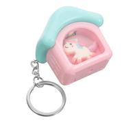 LIFKOME Led Keyring House Unicorn Keychain with Music and Light Decorative Small Pendant Bag Charm
