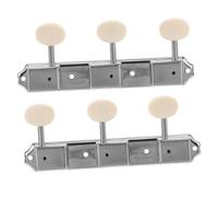 LIFKOME Left Right Vintage Guitar Tuning Knobs Metal Open Gear Tuners for Acoustic Electric Guitars Easy Install