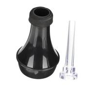 LIFKOME Lightweight Abs Trumpet Mute with Transparent Mouthpiece Mini Practice Trumpet Silencer for Noise Reduction and Replacement Accessories Gift for Players