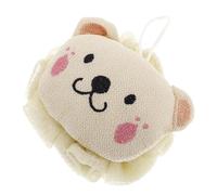 LIFKOME Lion Bath Puff 2-in-1 Body Wash Scrubber and Exfoliating Shower Loofah for, Cute Cartoon Lion Design in Light Green, Soft Bath Accessory for Gentle Body Cleaning and Shower Use