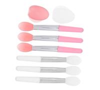 LIFKOME Lip Balm Applicator Tool with Silicone Brush Heads and Compact Structure, 2 Sets for Travel and Cosmetic Bag Storage