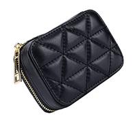 LIFKOME Lipstick Storage Bag and Cosmetic Makeup Pouch Small Portable Black Lipstick Holding Bag Mirror for Travel and Everyday Use
