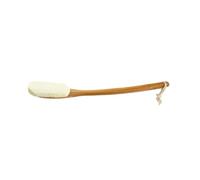 LIFKOME Long Handle Bath Brush with Loofah Head for Deep Cleansing and Exfoliation Bamboo Handle Shower Scrubber Suitable for Reach Areas Essential Bathing Tool for All Seasons