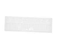LIFKOME Long Plastic Paint Palette with Wells Watercolor Mixing Tray for Artists and Multi-functional Pigment and Color Mixing Plate for Art Painting Supplies