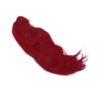 LIFKOME Long Straight Red Synthetic Wig for Women European Style Natural-looking Realistic Texture Soft Full Head Covering for Cosplay Halloween Party Versatile Styling for All Face Shapes