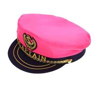 LIFKOME Marine Admiral Hat Captain Cosplay Cap Nautical Style Sailor Hat for Adult Stage Performance