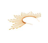 LIFKOME Mary Crown Headband Golden Spiked Sunburst Goddess Hairband Lightweight Halloween Headwear for Women Cosplay Wedding Costume Party Accessories