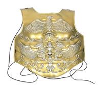 LIFKOME Medieval Armor Chest Plate Retro Knight Breastplate Plastic Golden Lightweight Cosplay Prop for Dress and Cosplay