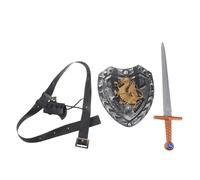 LIFKOME Medieval Sword with Sheath and Pu Leather Belt, Lightweight Design Knight Costume Accessories for Comfortable Wear in Halloween Role Play