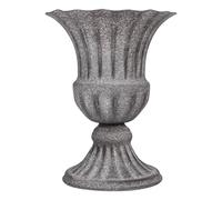 LIFKOME Memorial Cemetery Flower Vase Vintage Grey Metal Graveyard Ornament for Funeral and Outdoor Grave Sites Stylish Floral Holder Suitable for Weddings Garden Parties and Decoration