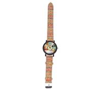LIFKOME Mens Designer Chronograph Watch Wood Grain Quartz Watch Man’s Leather Wrist Watch Watch for Man Comfortable Precise Movement