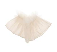 LIFKOME Mesh Lace Cuff Sleeves for Women, White Layered Wrist Accessory Removable Fake Sleeve Design, Soft Breathable Mesh Veil for Nail Photography and Bridal Costume