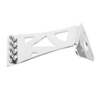 LIFKOME Metal Banjo Tailpiece 4-String Instrument Accessory Chrome Finish and Triangle Pattern, Banjo String Bridge Replacement for Folk and World Music Gear