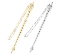 LIFKOME Metal Torah Pointer Bible Reading Page Marker Jewish Hand Pointer Chain Tool Portable Bible Scripture Reading Aid for Boys and Girls and Adults