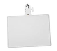 LIFKOME Microphone Stand Clamp-on Tray 275x205mm White Sound Card Holder for Live Streaming Karaoke Recording Microphone Accessory Organizer for Indoor Outdoor Use