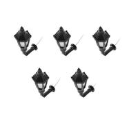 LIFKOME Mini Model Light 5Pcs European Style Warm Light Wall Lamps for Sand Table and Garden Decoration