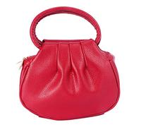 LIFKOME Mini Pu Solid Color Handbag for Women Elegant Coin Bag with Zipper Design for Daily Use and Shopping Stylish Rose Red Clutch Wallet for All Occasions