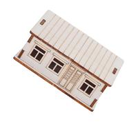 LIFKOME Miniature Log Cabin Wooden House Model Unfinished DIY Small Wood Cabin for Adults Holiday Table Centerpiece Craft Kit Multipurpose Decoration and Gift Project