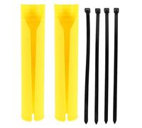 LIFKOME Motorcycle Front Fork Protector Cover Set Yellow Shock Absorber Fork Sleeve Guard for Off-Road Dirt Bikes Dust and Scratch Resistant Wrap