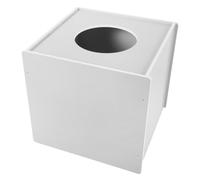 LIFKOME Multi-function Cubic Ballot Ticket Box with Slot for Party Raffle Game Ticket Collection Holder and Prize Storage Container Elegant White for Meetings and Events