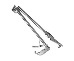 LIFKOME Multi-Function Non-Slip Stainless Steel Tong Clamp for Crab Lobster Loach Cooking BBQ Seafood Tool Locking Clip Extended Grip for Outdoor Camping