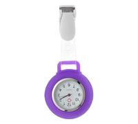 LIFKOME Multi-Function Nurse Watch Clip Portable Pocket Watch Silicone Professional Clip for Nurses Purple Silicone Case for Medical Staff