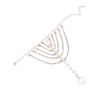 LIFKOME Multi Pearl Foot Chain for Women Stylish Evening Jewelry Accessory for Gala Events and Parties