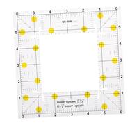 LIFKOME Multifunctional Patchwork Ruler with Clear Scale for Precise Sewing and Quilting Smooth Surface Square Craft Tool for Accurate Measurement and Easy Handling