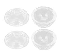 LIFKOME Nail Art Liquid Cups Glass Mini Acrylic Containers with Lids 2pcs Easy to Use and Clean for Acrylic Nail Liquid for Professional Or Home Use by Those Who Love Manicure