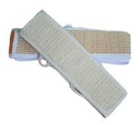 LIFKOME Natural Long Bathing Towel with Beige Loofah Bath Ball and Exfoliating Body Scrubber Cotton-Linen Material Double Hand Straps for Easy Back Cleaning and Callus Removal for Shower