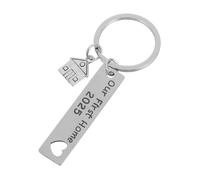 LIFKOME New Homeowners Essential Metal Keyring Chic Design Housewarming Present for First Time Homebuyers