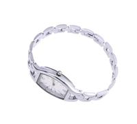 LIFKOME Noble Simple Quartz Watch for Lady Elegant Silver Strap White Faced Dial for Business Wear and Daily Use