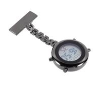 LIFKOME Nurse Table Nurses Watch for Women Women Digital Pocket Watch Electronic Retro Fob Breast Display Pendant Digital of The Lid Black Mirror Material: Ordinary Glass Mirror
