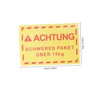 LIFKOME Overweight Warning Labels Tape Yellow Heavy Package Shipping Stickers Adhesive Overweight Handling Caution Warning for Parcels and Postage