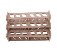 LIFKOME Paint Storage Rack Paint Brush Khaki Wood Fiberboard