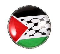 LIFKOME Palestine Flag Brooch Pin Metal Lapel Badge Lightweight Accessory for Men Hat Suit Shirt Stylish Palestine Pin Clip